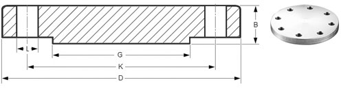 Blind Flange Dimensions Diagram